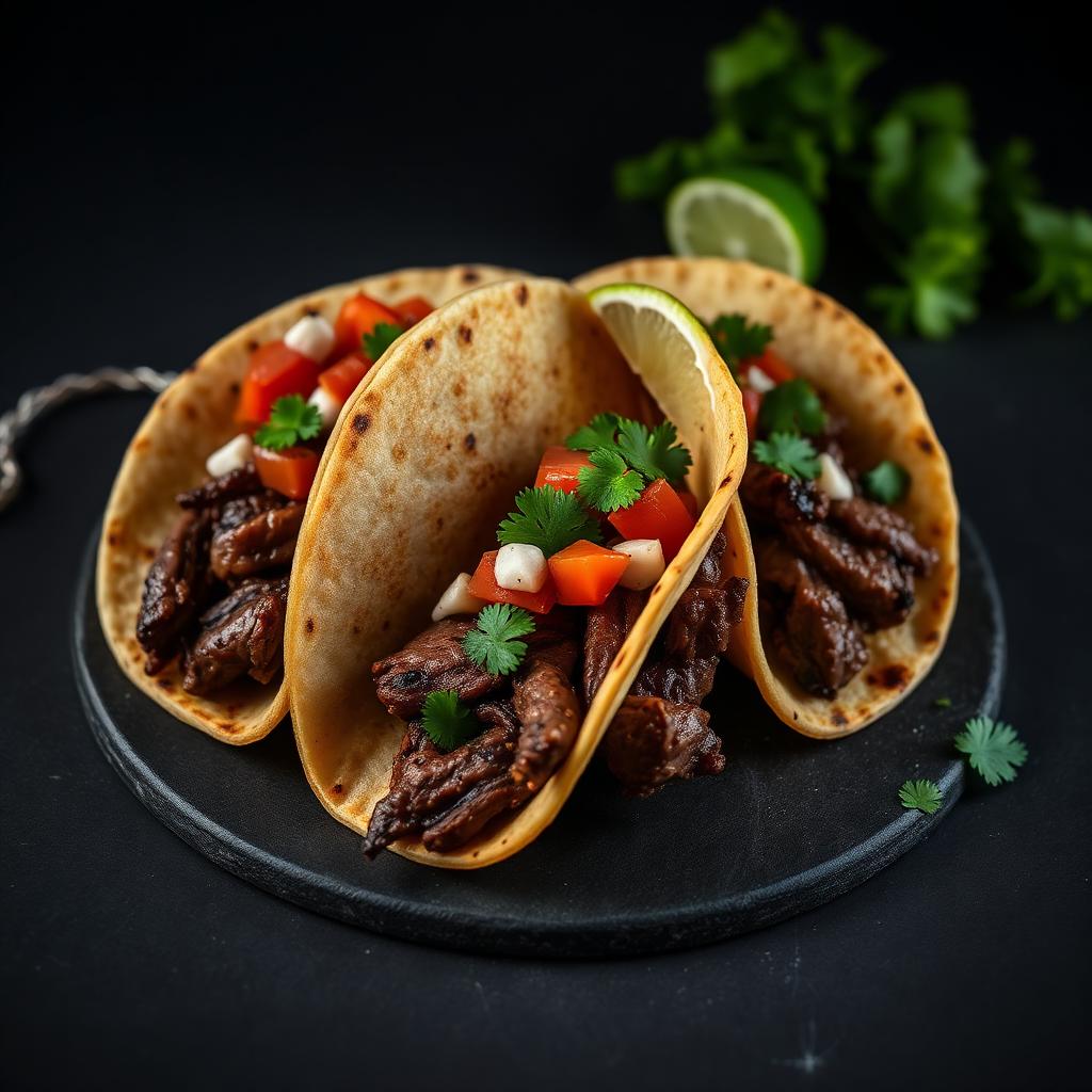 Tacos me mish viçi dhe salsa